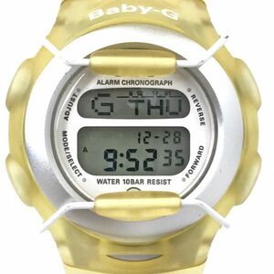 CASIO カシオ BABY-G ベビーG File 腕時計 クオーツ BG-380 デジタル カレンダー イエロー クリア スケルトン 新品電池交換済み 動作確認済