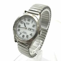 CITIZEN シチズン JUNCTION ジャンクション Eco-Drive エコドライブ 腕時計 B800-K13661 ソーラー ホワイト カレンダー シンプル 動作OK_画像2