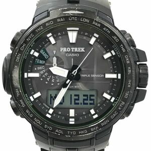 CASIO カシオ PROTREK プロトレック 腕時計 PRW-S6100Y-1 電波ソーラー タフソーラー マルチバンド6 グリーン ブラック 動作確認済み