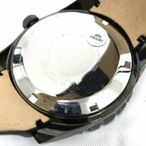 新品 ORIENT オリエント 腕時計 FAC09001B0 自動巻き アナログ ラウンド ブラック レザーベルト 20気圧防水 カレンダー おしゃれ ウォッチ_画像6