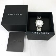 Marc by Marc Jacobs マークバイマークジェイコブス 腕時計 MBM3055 クオーツ ラインストーン ホワイト シルバー 電池交換済 動作確認済_画像7