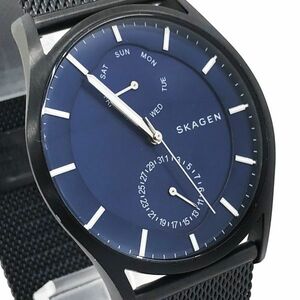 新品 SKAGEN スカーゲン ホルスト 腕時計 SKW6450 クオーツ ブラック ネイビー シンプル コレクション おしゃれ 電池交換済 動作確認済