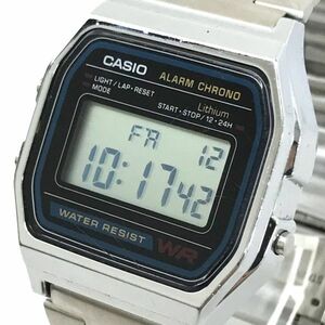 CASIO カシオ スタンダード 腕時計 A158WA-1JH クオーツ デジタル 四角 スクエア シルバー コレクション ウォッチ ユニセックス 動作確認済