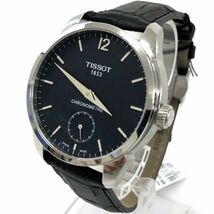 新品 TISSOT ティソ T-complication 腕時計 T0704061605700 自動巻き 機械式 手巻き アナログ ラウンド ブラック クロノメーター_画像3