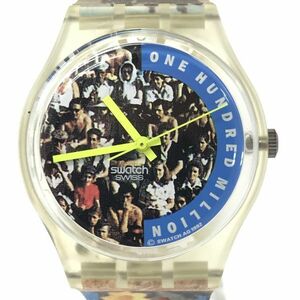 新品 Swatch スウォッチ THE PEOPLE 腕時計 GZ126 クオーツ コレクション コレクター おしゃれ 個性的 軽量 新品電池交換済 動作確認済