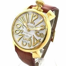 GaGaMILANO ガガミラノ BEVERLY HILLS MANUALE 48 マヌアーレ 腕時計 250本限定 レア 自動巻き アナログ ラウンド スケルトン 動作確認済み_画像3