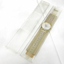 新品 Swatch スウォッチ 100% PLASTIC GK236 腕時計 クオーツ コレクション コレクター おしゃれ 軽量 スケルトン 電池交換済 動作確認済_画像6