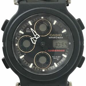 CASIO カシオ G-SHOCK ジーショック GAUSSMAN ガウスマン 腕時計 AW-571 クオーツ アナデジ ブラック カジュアル 電池交換済 動作確認済