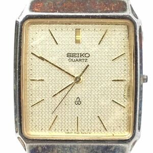 SEIKO セイコー QUARTZ 腕時計 6030-5340 クオーツ スクエア レクタンギュラー ゴールド シルバー ヴィンテージ ステンレススチール