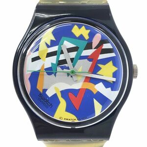 Swatch スウォッチ 腕時計 GN132 クオーツ コレクション コレクター おしゃれ 音符 アート ポップ カラフル 軽量 電池交換済 動作確認済