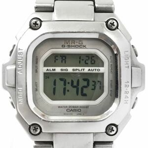 CASIO カシオ G-SHOCK ジーショック MR-G 腕時計 MRG-110-7 クオーツ シルバー スクエア 四角 重厚感 格好良い おしゃれ デジタル 動作OK