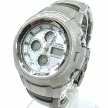 CASIO カシオ G-SHOCK ジーショック 腕時計 G-702LV クオーツ アナデジ ラウンド シルバー ウォッチ 20気圧防水 蓄光 ステンレススチール_画像3