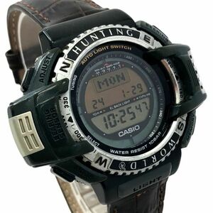 CASIO カシオ PROTREK プロトレック ハンティングワールド 腕時計 PRT-40HWJ クオーツ デジタル ラウンド 電池交換済み 動作確認済み