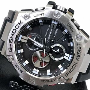 新品 CASIO カシオ G-SHOCK ジーショック 腕時計 GST-B100-1A ソーラー アナログ ラウンド モバイルリンク Bluetooth 箱付き 動作確認済み