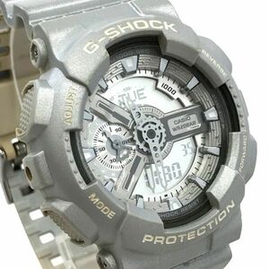 CASIO カシオ G-SHOCK ジーショック 腕時計 GA-110BC-8A クオーツ アナデジ ラウンド シルバー コレクション 電池交換済 動作確認済