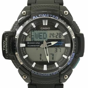 CASIO カシオ STANDARD カシオスタンダード 腕時計 SGW-450H-1 クオーツ ラウンド ブラック シルバー チプカシ カジュアル 動作確認済