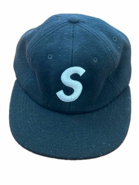 supreme Sロゴ キャップ 6パネルキャップ ウール シュプリーム S Logo Cap 6-Panel ブラック
