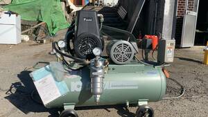 ane -stroke Iwata * reciprocating engine compressor *OCS-165P-24B * three-phase 200V*[ direct receipt only (pick up) possible Gunma prefecture ]CS-1653P