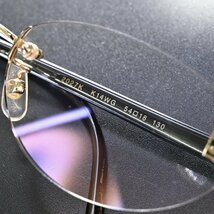 本物 超美品 シャネル K14ホワイトゴールド CCツーポイント フレーム 54□18 130 アイウェア 眼鏡 サングラス 老眼鏡 CHANEL_画像8