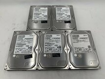 ★5台セット★ 東芝 TOSHIBA DT01ACA050 [3.5インチ 7200rpm SATA 500GB バルクハードディスク 動作確認済,健康状態正常,フォーマット済_画像1