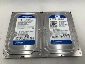 ★2台セット★ウエスタンデジタル Western Digital WD10EZEX 1TB 3.5インチ デスクトップ用 SATA 動作確認済,健康状態正常,フォーマット済