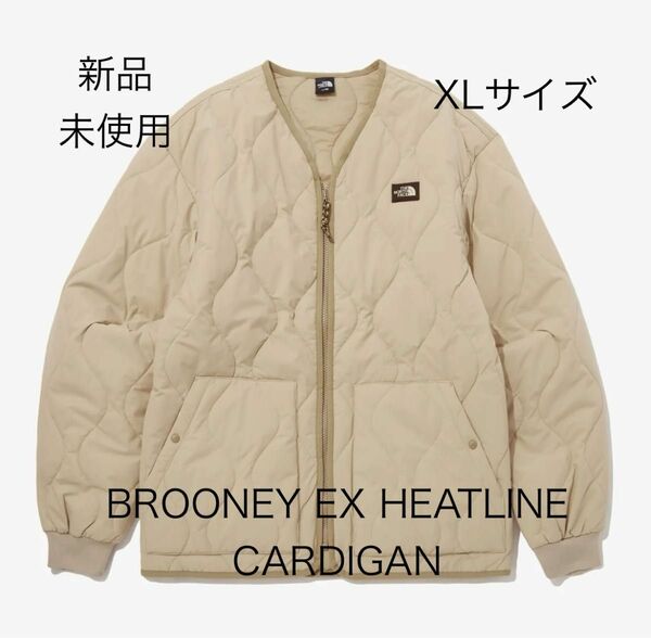 新品 XL ノースフェイス ホワイトレーベル BROONEY EX HEATLINE CARDIGAN カーディガン リモフリース