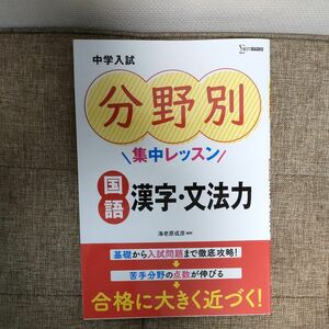 中学入試分野別集中レッスン国語漢字・文法力 （シグマベスト） 海老原成彦／編著