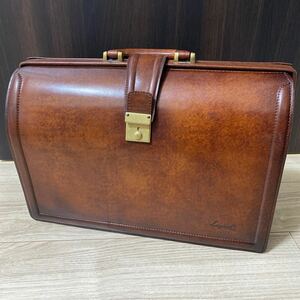 新品未使用 青木鞄 ラガードLugard ダレスバッグ メンズ レザーバッグ ブラウン luggage aoki 1894 レザー ビジネスバッグ ドクターバッグ 