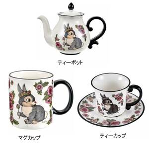 数量2 とんすけ ティーカップ ティーポット マグカップ セット ヒグチユウコ DISNEY ARTIST COLLECTION by YUKO HIGUCHI 送料820円～