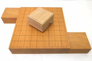 ＜中古品＞将棋セット 将棋盤・駒(月山作 水無瀬書)・駒台（31923101316504DJ）