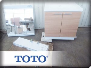 ■展示品■未使用品■TOTO■KZシリーズ■W75■ドレッサー/三面鏡/ミラーキャビネット/洗面化粧台■14万■ymm1538k