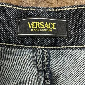 VERSACE JEANS COUTUREヴェルサーチ・ジーンズ・クチュール デニム パンツ インディゴ ネイビー 中古 本物 ウエスト82 44サイズの画像8