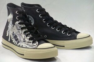 送料無料 CONVERSE ALL STAR (R) UKIYOEPRINT HI スカル ブラック 27.5cm コンバース オールスター ウキヨエプリント 浮世絵 ハイカット