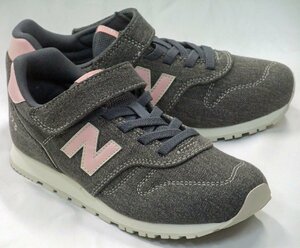 送料無料 new balance ニューバランス YV373 DC2 グレーデニム/ピンク 18.5cm キッズ クラシックスタイル ジュニア スニーカー