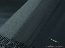 Cashmere rich▼CR-G513 高品質 カシミア グラデーション/リバーシブル/2Way【ブラック系】ストール 大判 *LuxeStyle*_画像3