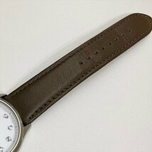 SEIKO セイコー セレクション V157-0DV0 SBPX149 110周年記念限定 ソーラー デイト 白文字盤 メンズ腕時計 革ベルト 稼働 箱/保証書 極美品_画像8