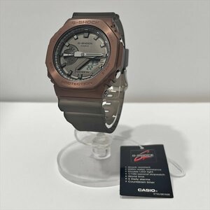 CASIO カシオ G-SHOCK Gショック MIDNIGHT FOG ミッドナイト フォグ GM-2100MF-5AJF 八角形 メタルベゼル ブラウン メンズ QZ 腕時計 美品