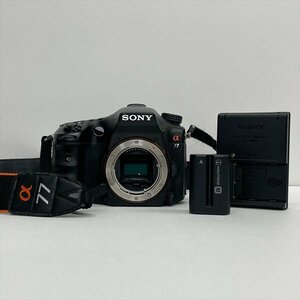 SONY ソニー α77 SLT-A77V デジタル一眼カメラ 本体 ボディ 純正充電器/バッテリー付属 要メンテ ジャンク品