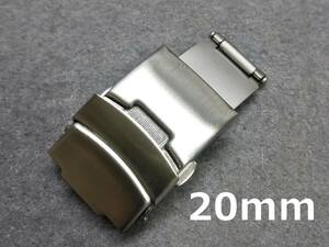  wristwatch buckle 20mm silver stainless steel metal band hair line processing 