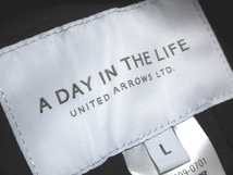 新品 【ユナイテッドアローズ】 リバーシブル　ステンカラーコート （L） 千鳥格子/ブラック　A DAY IN THE LIFE UNITED ARROWS_画像7