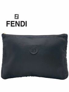  Fendi бренд черный ручная сумочка клатч нейлон Zucca мужской женский модный 