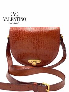  Valentino galava-ni brand Brown shoulder bag black ko type pushed . men's lady's stylish 