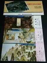 【記念きっぷ(入場券/乗車券)】　『日蓮聖人第七百遠忌記念』身延駅　３枚セット　S56.9.21　静岡鉄道管理局_画像1