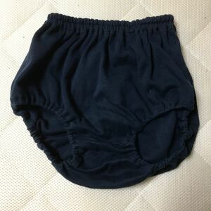 重ね履きブルマ ブルマ 綿100 サイズ 165 体操服 濃紺 紺色 紺パン レトロ 絶版品 見せパン ポケット付き 全日本夫人子供服工業組合連合製