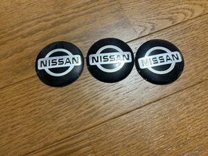 NISSAN キャップシール 56mm ホイールセンター ３枚入 エンブレム 日産 ロゴシール ステッカー エルグランド 