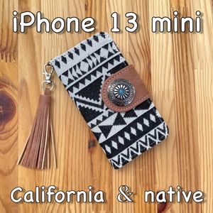 iPhone13 mini leather case / cover *neitib& Conti .* notebook type a