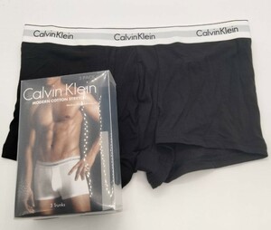 【Lサイズ】Calvin Klein(カルバンクライン) ボクサーパンツ Black 1枚 メンズボクサーパンツ 男性下着 NB2380