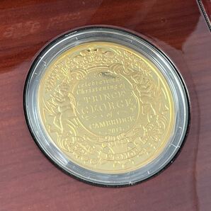 【金156g】 2013 イギリス ジョージ王子洗礼記念５ozプルーフ金貨 美品 エリザベス ウナとライオン ヴィクトリア銀貨コインではないの画像3
