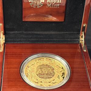 【金156g】 2013 イギリス ジョージ王子洗礼記念５ozプルーフ金貨 美品 エリザベス ウナとライオン ヴィクトリア銀貨コインではないの画像4