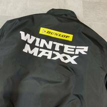 美品 DUNLOP ダンロップ winter MAXX ビッグロゴ 中綿 ポリダウン ジャケット ブルゾン メンズ フリーサイズ ブラック ブルー_画像3